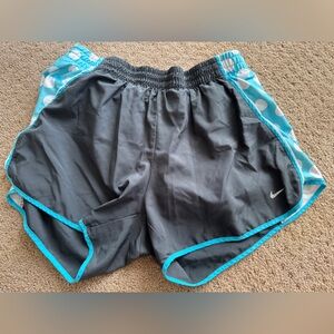 Nike Black and Blue Athletic Shorts